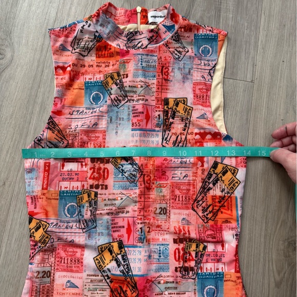 Superdown Achelle Mini Dress Pink Patchwork - Picture 10 of 11